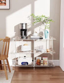 Acrylic Bookshelf, Small 3 Tier Open Bookcase for Small Spaces,Sofa Table, Hallway Entry Table for Home Living Room (Clear, 39.4'' x 11.8'' x 31.5'') by CozyNest Decor