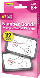 Teacher Created Resources Number Bonds Flash Cards - Multiplication & Division (EP62055) 3-1/8" x 5-1/8" by TinyTreasures Baby Boutique
