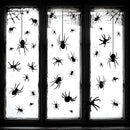 4 Sheets Spider Window Clings - Double-Sided Removable Glass Decals, Halloween Themed Window Stickers for Kids Party Decorations by CozyNest Decor
