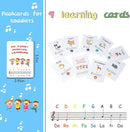 Hand Bells, 8 Note Musical Handbells Set with 17 Songbook Musical Toy Percussion Instrument for Toddlers Children Kids for Children's Day Family Activity School and Church (Upgraded Edition) by TinyTreasures Baby Boutique
