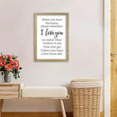 Before You Leave This Home Sign Wall Decor 16x11 Inch I Love You Inspirational Entryway Wood Framed Wall Hang Art (Wood) by CozyNest Decor