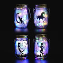 8 Pack Solar Outdoor Fairy Star Firefly Jar Lids Lights,Solar Fairy String Lids Lights（No Jars）,Waterproof Lantern Mason String Solar Lights with Hangers for Regular Mouth Jars by CozyNest Decor