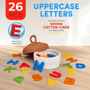 JoyCat Silicone Alphabet Magnetic Letters, 26 Uppercase ABC Fridge Magnets for Toddlers 1-3 & Kids, Baby Learning Refrigerator Toy Set, Preschool Birthday Gifts for Boys & Girls (Vibrant Color) by TinyTreasures Baby Boutique