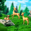 Exasinine 12 Pcs Mothers Love Deer Figurines Forest Animal Figurines Woodland Animals Creatures Figurines Miniature Deer for Crafts Fairy Garden Supplies Cake Toppers by GreenHaven Gardens