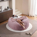 6FT,Oversized Bean Bag Chairs for Adults,Giant beanbag with Filler Included，Fluffy Memory Foam,Soft and Comfy Corduroy Fabric,Gaming Chairs Suitable for Living Room and Bedroom (Pink, 6 Foot) by CozyNest Decor