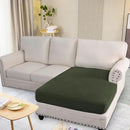 H.VERSAILTEX Super Stretch Individual Chaise Cover Sectional Couch Covers for L Shaped Sofa Both Left/Right Featuring Thick Jacquard Textured Twill Fabric (1 Piece Chaise Cover Large, Olive) by CozyNest Decor