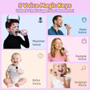 Karaoke Machine for Kids, Toys for 3-12 Years Old Girls Gifts, Kids Karaoke Microphone Machine Toy, Best Fun Christmas Birthday Gifts for 5 6 7 8 9 10 11 Years Teens Girl Boys Purple 2 Mic by TinyTreasures Baby Boutique