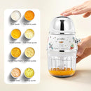 Baby Food Maker Mini Cute and Small Food Processor Puree Blender Grinder Chopper 1.2 Cup Glass Bowl with 6 Blade Electric (Spaceman-White) by TinyTreasures Baby Boutique