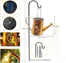 Big Solar Lanterns Outdoor Waterproof, Moon Fairy Watering Can Garden Decor,Hanging Solar Lights Yard Art, Outside Patio Decorations Gardening Birthday Gifts for Mom Grandma Women with Shepherd Hook by GreenHaven Gardens