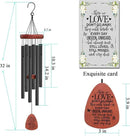 Memgift Memorial Wind Chimes for Outside – Sympathy Gift for Loss of Loved One, Outdoor Keepsake in Memory of Dad Mom Daughter Son by CozyNest Decor