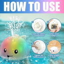 ZHENDUO Baby Bath Toys, Light Up Bath Toys Spray Water Bath Toy, Sprinkler Bathtub Toys for Toddlers Kids Boys Girls, Pool Bathroom Toy for Infant,Christmas Baby Toys by TinyTreasures Baby Boutique