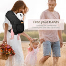 Baby Wraps Carrier Sling, Baby Carrier for Newborns and Toddlers,Skin-Friendly and Soft Front Baby Carrier Wrap Perfect Baby Gifts (Black, Mesh) by TinyTreasures Baby Boutique