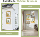 Picture Frame Plant Holder, Window Planter Hanger Shelves,Wall Mount Plants shelf Indoor Outdoor, Metal Hanging Planters Stand Decor,Modern Floating Ornament Rack Art for Home & Garden (Gold 2pc) by GreenHaven Gardens