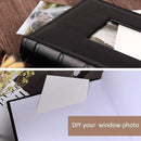 RECUTMS 4x6 Photo Album 300 Pictures Sewn Premium Leather Cover Memo Recording Family Photo Album Wedding Picture Albums Anniversary Baby Holiday Albums(Brown) by TinyTreasures Baby Boutique