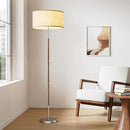 2-Light Floor Lamp, Mid Century Floor Lamp with Beige Lampshade, Standing Lamp Tall Lamp for Living Room Bedroom, 3 Color Temperatures 9W Bulb Include by CozyNest Decor