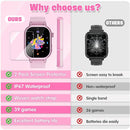 Kids Waterproof Smart Watch Girls Gift Age 3-12 with 39 Game HD Touch Screen Music Player Video Camera Pedometer Alarm Clock Birthday Gift for 6 7 8 9 Year Olds Pink by TinyTreasures Baby Boutique