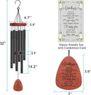 Memgift Memorial Wind Chimes - Sympathy Gift for Loss of Parent, Weather-Resistant Outdoor Keepsake for Patio in Memory of Loved One by CozyNest Decor