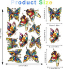 20pcs Window Decals for Bird Strikes, Anti Collision Window Clings, Rainbow Reflection Window Sticker, Butterfly Style Sun Catcher Stickers for Glass Windows by CozyNest Decor
