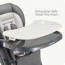6 in 1 Convertible High Chairs for Babies and Toddlers,Portable High Chair with Dishwasher Tray and 4 Wheel,Booster Seat for Dining Table,Foldable Toddle and Baby Feeding Highchair (Gold-Grey) by TinyTreasures Baby Boutique