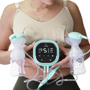 Zomee Z2 Double Electric Breast Pump - Shabbat Mode Edition - Portable, Hands Free Pumping Hospital Grade Wearable Breast Pump Including; Black Bamboo Pumping Bra (Large) by TinyTreasures Baby Boutique