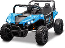 24V 2 Seater Ride On Car Truck, Power Wheels Kids UTV w/Parent Remote Control, 3.1 MPH Max Speed, Music Player, LED Lights & Storage, Electric Vehicle Ride On Toy for Kids Toddler Ages 3-8, Blue by TinyTreasures Baby Boutique