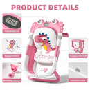 Collapsible Baby Bathtub for Newborns to Toddler with Real-time Temp Monitor & Floating Cushion,Portable Travel Tub for 0-36 Month, Foldable Baby Bath Tub for Infants Girl (Pink) by TinyTreasures Baby Boutique