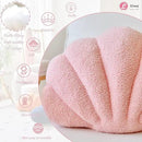 Pink Seashell Throw Pillows, Shell Shaped Throw Pillows, 13 Inch Soft Home Decorative Pillow Plush Cushion for Bed Couch Living Sofa Room Decor Accent Throw Pillow by CozyNest Decor