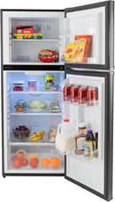 RecPro 10 Cu Ft 12V RV Refrigerator | Black Frost-Free Fridge with Freezer | Double Door, Adjustable Shelves, Reversible Door, Built-In Lock | 23.5”W x 26”D x 59”H | Off-Grid & Dry Camping Ready by CozyNest Decor