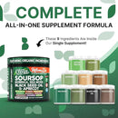 Clean Nutra Soursop Supplement Moringa Sea Moss Black Seed Oil Berberine Turmeric Resveratrol Quercetin Greens Bitters Boswellia Bitter Melon Burdock Root Antioxidant Support 90 Capsules by CozyNest Decor