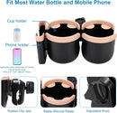 Accmor Stroller Cup Holder with Phone Holder, Bike Cup Holder, Universal Cup Holder for Uppababy Nuna Doona Strollers, 2-in-1 Cup Phone Holder for Stroller, Bike, Wheelchair, Walker, Scooter by TinyTreasures Baby Boutique