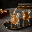 Golf Whiskey Decanter Set with 4 Golf Ball Shot Glasses, Unique Golf Gifts for Men Women, 750ml Golf Themed Liquor Dispenser, Golf Club Drink Dispenser for Bourbon, Scotch, Vodka, Tequila by CozyNest Decor