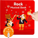 Cali's Books Rock Music Books for Toddlers 1-3 - Singing Button Sound Board Book for 2 Year Old Children, Musical Toddler Rock Songs Toys, 18 Month Interactive Learning Toy, USB-C Rechargeable by TinyTreasures Baby Boutique