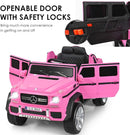 Costzon Ride on Car, Licensed Mercedes-Benz Maybach, 12V Battery Powered Vehicle Toy w/ 2 Motors, Remote Control, 3 Speeds, Lights, Horn, Music, Aux, Storage, Truck, Electric Car for Kids (Pink) by TinyTreasures Baby Boutique