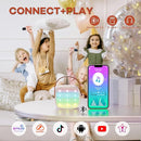 YLL Mini Karaoke Machine with 2 Wireless Microphones for Kids Adults, Portable Bluetooth Speaker Gift for Girls Toys 4, 5, 6, 7, 8, 10, 12+ Years Old Teens Birthday(Beige) by TinyTreasures Baby Boutique