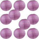 WYZworks - Round Paper Lanterns 10 Pack (Purple Plum, 10") - Hanging Paper Lanterns Lamp for Wedding, Birthday, Party and Home Decorations with 8", 10", 12", 16" Option by GreenHaven Gardens