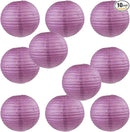 WYZworks - Round Paper Lanterns 10 Pack (Purple Plum, 8") - Hanging Paper Lanterns Lamp for Wedding, Birthday, Party and Home Decorations with 8", 10", 12", 16" Option by GreenHaven Gardens