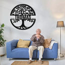 Metal Signs Customized, Tree of Life Metal Signs, Personalized Family Name Sign, Outdoor Metal Wall Art, Metal Tree Wall Decor, Porch Signs Outdoor, Housewarming Gift, Rustic Home Decor by CozyNest Decor