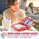 EVERLIT Care Rescue Pack | Family-Friendly First Aid Kit for Kids with 200 Pcs Medical Supplies | Travel-Friendly Compact Storage Bag for Home, Car, Travel, Camping, Adventure (Original) by TinyTreasures Baby Boutique