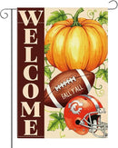 Fall Garden Flag Autumn Pumpkin Garden Flag 12x18 inch Double Sided Welcome Fall Y'all Pumpkin Yard Flags for Outside Front Door Home Porch (Flay 1801) by GreenHaven Gardens