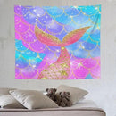 HZOHNAGO Mermaid Scales Tapestry Colorful Shiny Scales Mermaid Tail Pattern Printed Wall Tapestry Wall Hanging for Bedroom Living Room Dorm 60" W x 50" H by CozyNest Decor