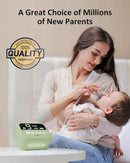HEYVALUE Nasal Aspirator for Baby, Hospital Grade Nose Sucker with 9 Levels Suction, Night Light and Nursery Rhyme Soothing, Electric Nose Suction for Baby with Food-Grade Silicone Tips Green by TinyTreasures Baby Boutique