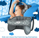 NAPUP Child Head Support for Car Seats – Safe, Comfortable Head & Neck Pillow Support Solution for Front Facing Car Seats and High Back Boosters – Baby & Kids Travel Accessories (Grey) by TinyTreasures Baby Boutique