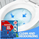 USKICH Toilet Bowl Cleaner Tablets 20 PACK, Bathroom Automatic Toilet Tank Blue Cleaners with Bleach, Slow-Releasing Household Toilet Cleaners for Deodorizing, Descaling, against Tough Stains by CozyNest Decor