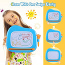 Smasiagon Magnetic Drawing Board for Kids - Toddler Toys for Age 1-2 Boys Girls - Educational Learning Toys for 1 2 3 Year Old Baby Birthday Gifts (Blue) by TinyTreasures Baby Boutique