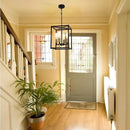 Lantern Pendant Light, 4-Light Gold Chandelier,Modernized Ceiling Hanging Light Fixture for Bedroom Kitchen Island Foyer Living Room Dining Room Hallway by CozyNest Decor