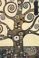 C Charlotte Home Furnishings Inc Lebensbaum Tree Belgian Cushion Cover | Pure Cotton Decorative Cushion Case | Cushion Cover for Indoor Use | 17x17 Inch Cushion Cover for Living Room I By Gustav Klimt by CozyNest Decor