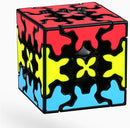 Gear Cube 3x3 with Three-Dimensional Gear Structure Magic Cube 3x3x3 Puzzles Toys (60mm) Brain Teaser Puzzle Game Toy for Children and Adults (Style A) by TinyTreasures Baby Boutique
