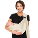 Water Ring Sling Baby Carrier, Adjustable Lightweight Breathable Newborn Carrier Sling for Summer, Swimming, Pool, Beach, Front Chest Mesh Infant Wrap Carrier for Baby Gift （ Beige by TinyTreasures Baby Boutique