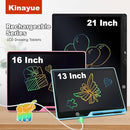 LCD Writing Tablet for Kids, Rechargeable 21 Inch Doodle Board,Easter Basket Stuffers,Preschool Learning Toys Christmas Birthday Gift 3 4 5 6 7 Year Old Girls Boys (Black) by TinyTreasures Baby Boutique