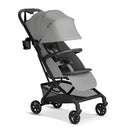 Mompush Velo Lightweight Travel Stroller – One-Hand Fold, Ultra-Compact & Airplane Friendly, Lie-Flat Recline Seat (from Birth to 50 lbs), Includes Cup Holder, Shoulder Strap, and Leather Bumper Bar by TinyTreasures Baby Boutique